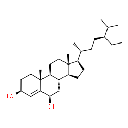 ChemSpider 2D Image | (3beta,6beta)-Stigmast-4-ene-3,6-diol | C29H50O2