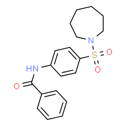 ChemSpider 2D Image | N-[4-(1-Azepanylsulfonyl)phenyl]benzamide | C19H22N2O3S