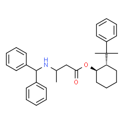 ChemSpider 2D Image | (1R,2S)-2-(2-Phenyl-2-propanyl)cyclohexyl 3-[(diphenylmethyl)amino]butanoate | C32H39NO2