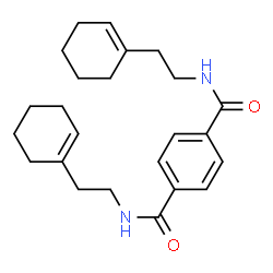 ChemSpider 2D Image | N,N'-Bis[2-(1-cyclohexen-1-yl)ethyl]terephthalamide | C24H32N2O2