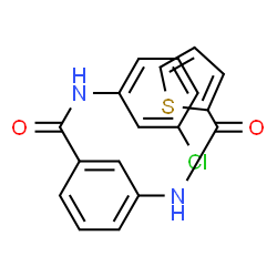 ChemSpider 2D Image | N-{3-[(3-Chlorophenyl)carbamoyl]phenyl}-2-thiophenecarboxamide | C18H13ClN2O2S