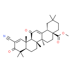 ChemSpider 2D Image | Methyl 2-cyano-3,11-dioxooleana-1,12-dien-28-oate | C32H43NO4