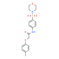 ChemSpider 2D Image | 2-(4-Methylphenoxy)-N-[4-(4-morpholinylsulfonyl)phenyl]acetamide | C19H22N2O5S
