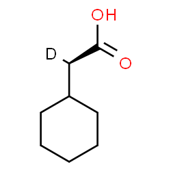 ChemSpider 2D Image | (2R)-Cyclohexyl(2-~2~H_1_)ethanoic acid | C8H13DO2