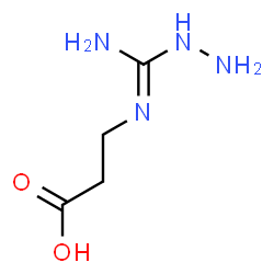ChemSpider 2D Image | N-[hydrazinyl(imino)methyl]-beta-alanine | C4H10N4O2