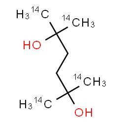 ChemSpider 2D Image | 2,5-Bis[(~14~C)methyl]-2,5-(1,6-~14~C_2_)hexanediol | C414C4H18O2