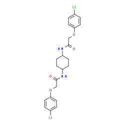 ChemSpider 2D Image | N,N'-1,4-Cyclohexanediylbis[2-(4-chlorophenoxy)acetamide] | C22H24Cl2N2O4