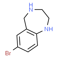 ChemSpider 2D Image | 7-Bromo-2,3,4,5-tetrahydro-1H-1,4-benzodiazepine | C9H11BrN2
