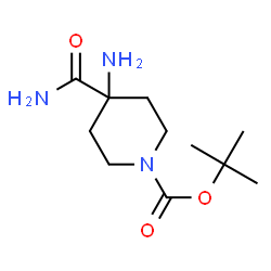 ChemSpider 2D Image | 4-Amino-1-Boc-piperidine-4-carboxamide | C11H21N3O3