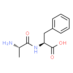 ChemSpider 2D Image | L-Alanyl-L-phenylalanine | C12H16N2O3