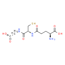 ChemSpider 2D Image | L-gamma-Glutamyl-L-cysteinyl(~13~C_2_)glycine | C813C2H17N3O6S