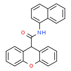 ChemSpider 2D Image | N-(1-Naphthyl)-9H-xanthene-9-carboxamide | C24H17NO2