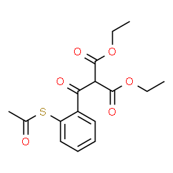ChemSpider 2D Image | Diethyl [2-(acetylsulfanyl)benzoyl]malonate | C16H18O6S