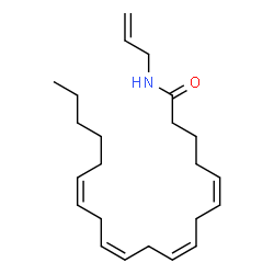 ChemSpider 2D Image | (5Z,8Z,11Z,14Z)-N-Allyl-5,8,11,14-icosatetraenamide | C23H37NO