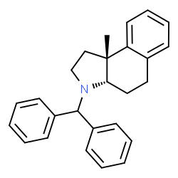 ChemSpider 2D Image | (3aS,9bR)-3-(Diphenylmethyl)-9b-methyl-2,3,3a,4,5,9b-hexahydro-1H-benzo[e]indole | C26H27N