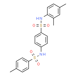 ChemSpider 2D Image | N-{4-[(2,4-Dimethylphenyl)sulfamoyl]phenyl}-4-methylbenzenesulfonamide | C21H22N2O4S2