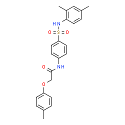 ChemSpider 2D Image | N-{4-[(2,4-Dimethylphenyl)sulfamoyl]phenyl}-2-(4-methylphenoxy)acetamide | C23H24N2O4S