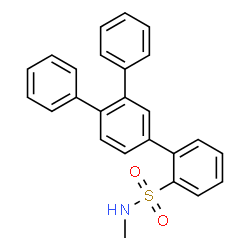 ChemSpider 2D Image | 2-(3,4-diphenylphenyl)-N-methyl-benzenesulfonamide | C25H21NO2S