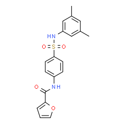 ChemSpider 2D Image | N-{4-[(3,5-Dimethylphenyl)sulfamoyl]phenyl}-2-furamide | C19H18N2O4S