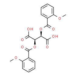 ChemSpider 2D Image | (2R,3R)-2,3-Bis[(2-methoxybenzoyl)oxy]succinic acid | C20H18O10