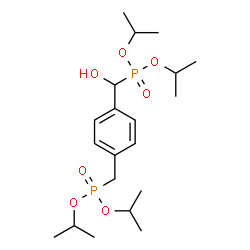 ChemSpider 2D Image | Diisopropyl {4-[(diisopropoxyphosphoryl)(hydroxy)methyl]benzyl}phosphonate | C20H36O7P2