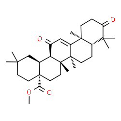 ChemSpider 2D Image | Methyl 3,12-dioxoolean-9(11)-en-28-oate | C31H46O4