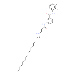 ChemSpider 2D Image | N-(2,3-Dimethylphenyl)-3-[(N-palmitoyl-beta-alanyl)amino]benzamide | C34H51N3O3