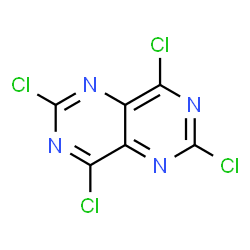 ChemSpider 2D Image | tetrachloropyrimido(5,4-d)pyrimidine | C6Cl4N4