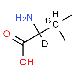 ChemSpider 2D Image | (3-~13~C,2-~2~H)Valine | C413CH10DNO2