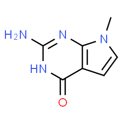 ChemSpider 2D Image | 2-Amino-7-methyl-3H-pyrrolo[2,3-d]pyrimidin-4(7H)-one | C7H8N4O