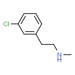 ChemSpider 2D Image | 3-chloro-N-methylBenzeneethanamine | C9H12ClN