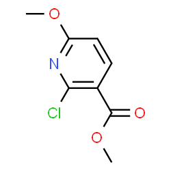 ChemSpider 2D Image | Methyl 2-chloro-6-methoxynicotinate | C8H8ClNO3