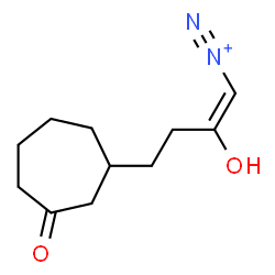 ChemSpider 2D Image | (1E)-2-Hydroxy-4-(3-oxocycloheptyl)-1-butene-1-diazonium | C11H17N2O2