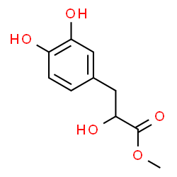 ChemSpider 2D Image | Methyl 3-(3,4-dihydroxyphenyl)-2-hydroxypropanoate | C10H12O5