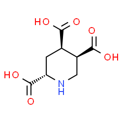 ChemSpider 2D Image | (2S,4R,5R)-2,4,5-Piperidinetricarboxylic acid | C8H11NO6