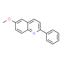 ChemSpider 2D Image | 6-Methoxy-2-phenylquinoline | C16H13NO