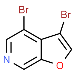 ChemSpider 2D Image | 3,4-Dibromofuro[2,3-c]pyridine | C7H3Br2NO