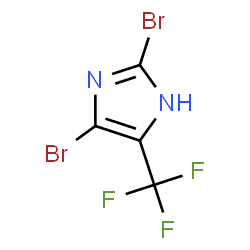 ChemSpider 2D Image | 2,4-Dibromo-5-(trifluoromethyl)-1H-imidazole | C4HBr2F3N2