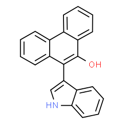 ChemSpider 2D Image | 10-(1H-Indol-3-yl)-9-phenanthrenol | C22H15NO