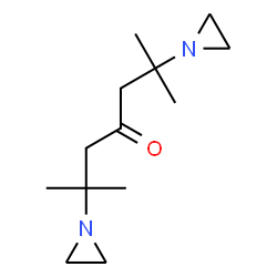 ChemSpider 2D Image | 2,6-Bis(1-Aziridinyl)-2,6-Dimethyl-3-Heptanone | C13H24N2O
