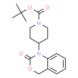 ChemSpider 2D Image | N-Boc-1-(4-Piperidinyl)-1,2-dihydro-4H-3,1-benzoxazin-2-one | C18H24N2O4