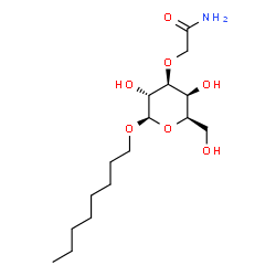 ChemSpider 2D Image | Octyl 3-O-(2-amino-2-oxoethyl)-beta-D-galactopyranoside | C16H31NO7
