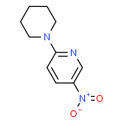 ChemSpider 2D Image | 5-Nitro-2-piperidinopyridine | C10H13N3O2