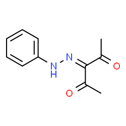 ChemSpider 2D Image | 3-(Phenylhydrazono)-2,4-pentanedione | C11H12N2O2