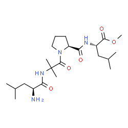 ChemSpider 2D Image | Methyl L-leucyl-2-methylalanyl-L-prolyl-L-leucinate | C22H40N4O5