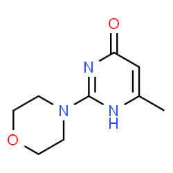 ChemSpider 2D Image | 6-methyl-2-morpholinopyrimidin-4-ol | C9H13N3O2