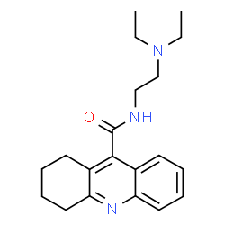 ChemSpider 2D Image | N-[2-(Diethylamino)ethyl]-1,2,3,4-tetrahydro-9-acridinecarboxamide | C20H27N3O