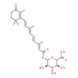 ChemSpider 2D Image | 1-O-all-trans-4-oxoretinoyl-beta-glucuronic acid | C26H34O9