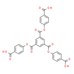 ChemSpider 2D Image | 4,4',4''-[Benzene-1,3,5-triyltris(carbonyloxy)]tribenzoic acid | C30H18O12