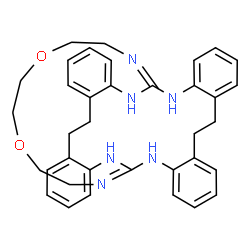 ChemSpider 2D Image | 38,41-Dioxa-2,17,19,34,35,44-hexaazahexacyclo[16.16.10.0~3,8~.0~11,16~.0~20,25~.0~28,33~]tetratetraconta-1(35),3,5,7,11,13,15,18(44),20,22,24,28,30,32-tetradecaene | C36H40N6O2